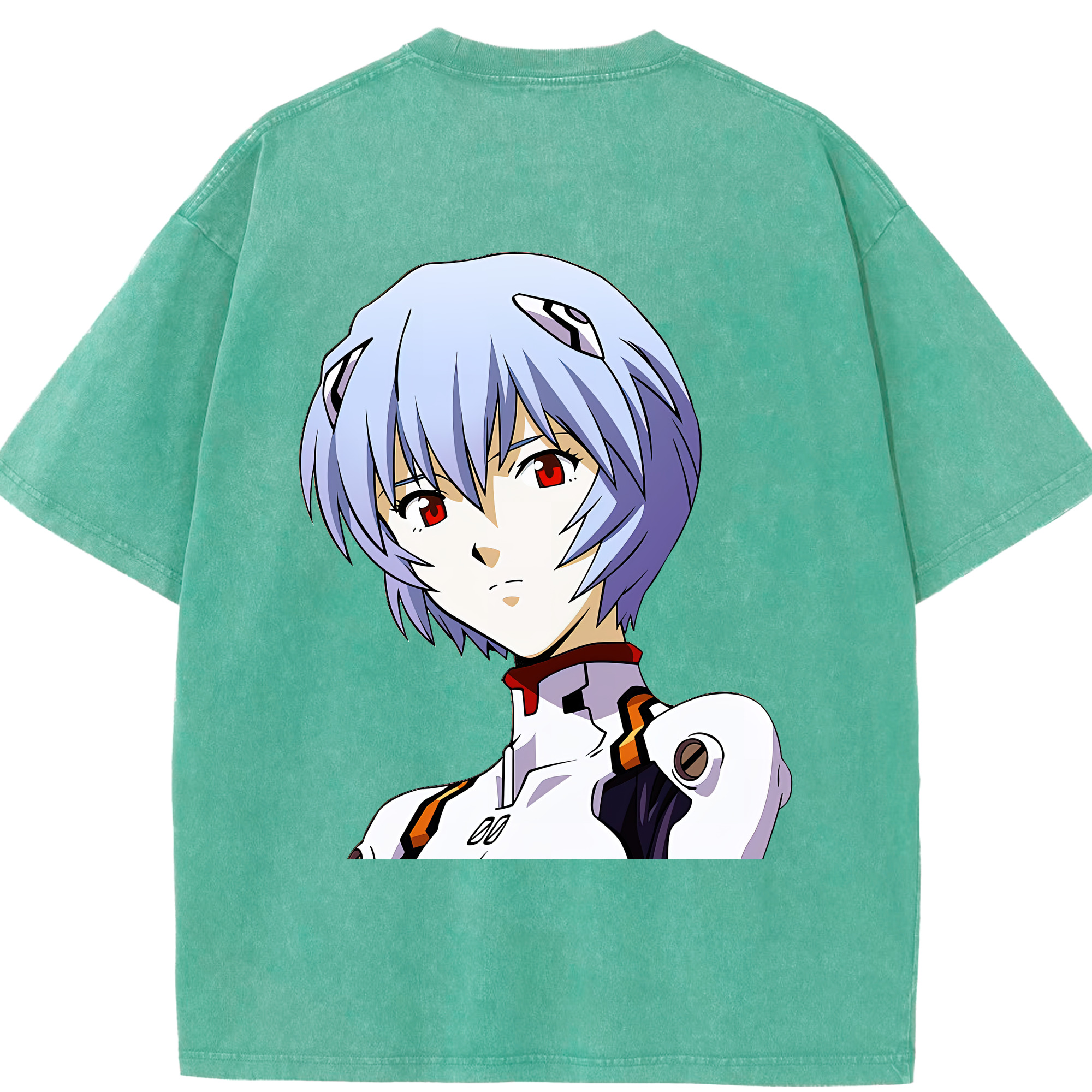 （画像用） EVA 新世紀エヴァンゲリオン 綿100% ヴィンテージ風 半袖Tシャツ（背面プリント）
